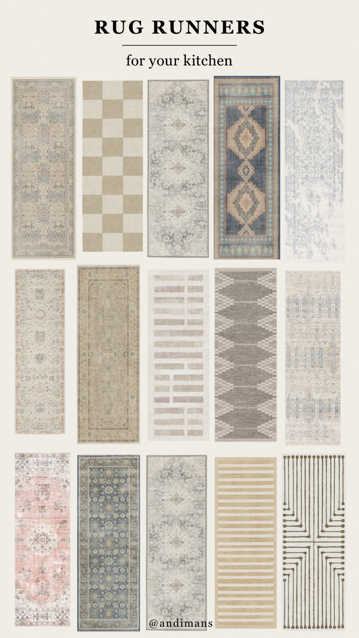 Rug Runners for your kitchen! I love these neutral finds! #rug #runners #rugrunner #kitchenrunner

#LTKSaleAlert #LTKFindsUnder100 #LTKHome