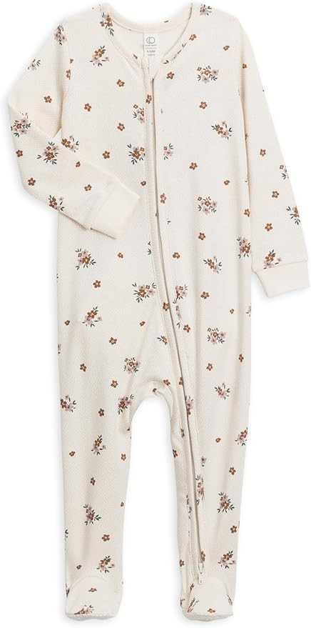 Colored Organics Baby Organic Cotton Peyton Zip Up Footed Sleeper | Amazon (US)
