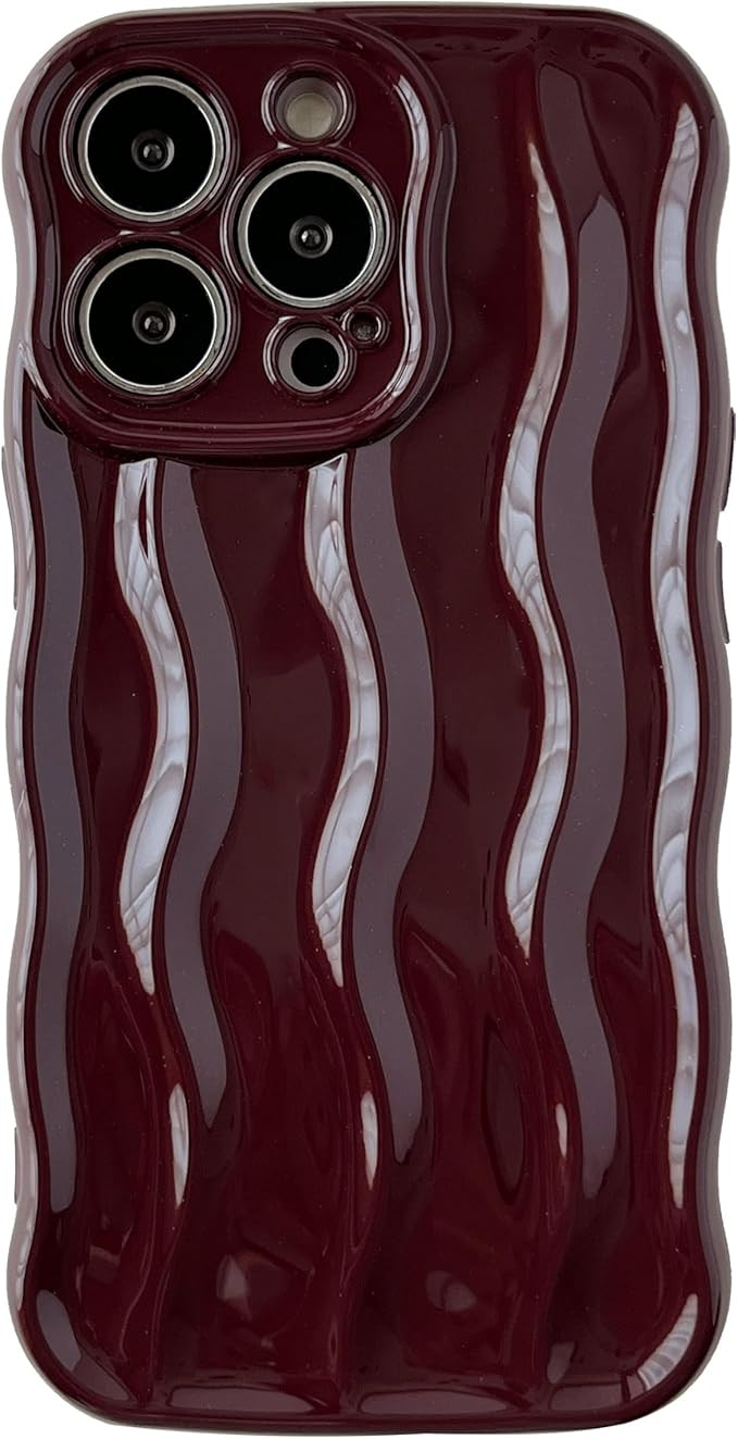 Caseative for iPhone 13 Pro Case,Water Ripple Pattern Curly Wave Frame Soft Compatible with iPhon... | Amazon (US)
