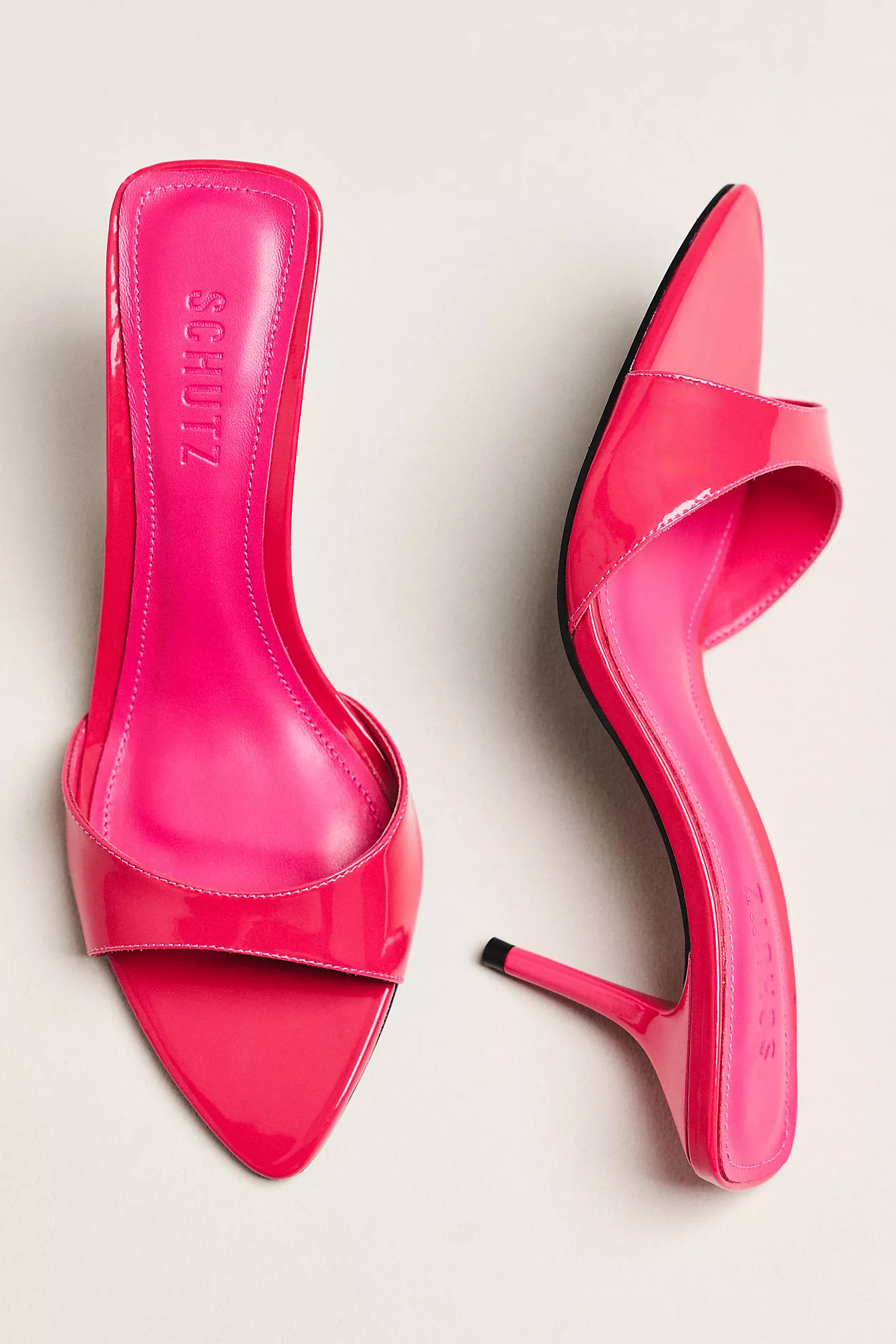 Schutz Elodie Open-Toe Mule Heels | Anthropologie (US)