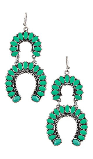 Western Statement Earring in Turquoise | Revolve Clothing (Global)