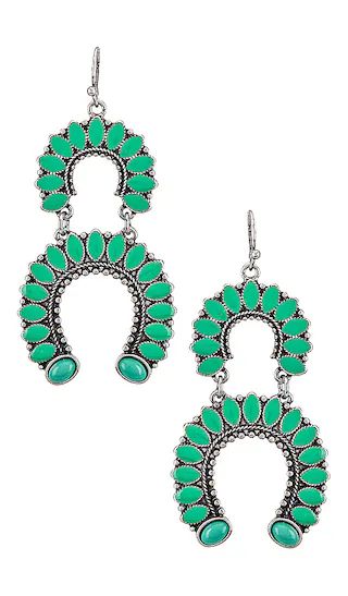 Western Statement Earring in Turquoise | Revolve Clothing (Global)