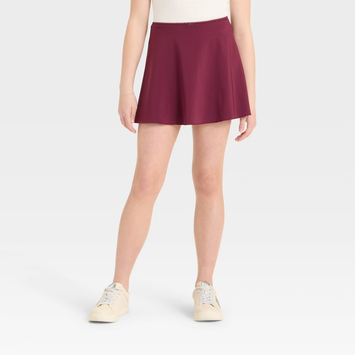 Girls' Lace Trim A-Line Mini Skort - art class™ | Target