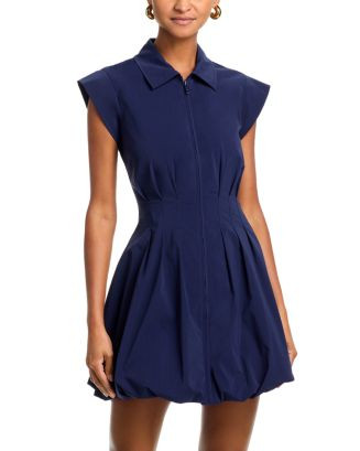 Dyanne Poplin Pleated Mini Dress | Bloomingdale's (US)