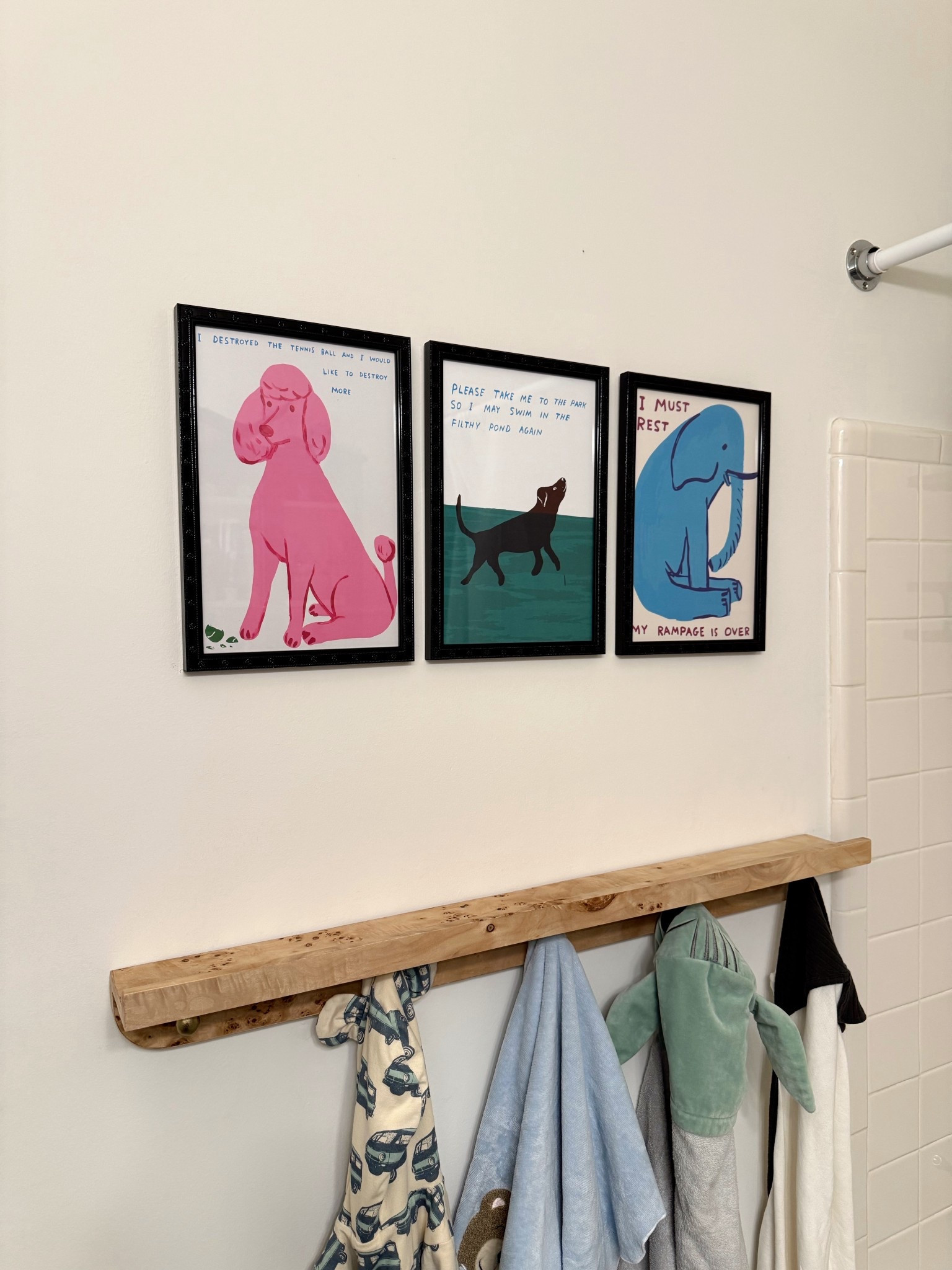 Finally framed these prints for Romy’s bathroom and I love! All from Etsy 😍