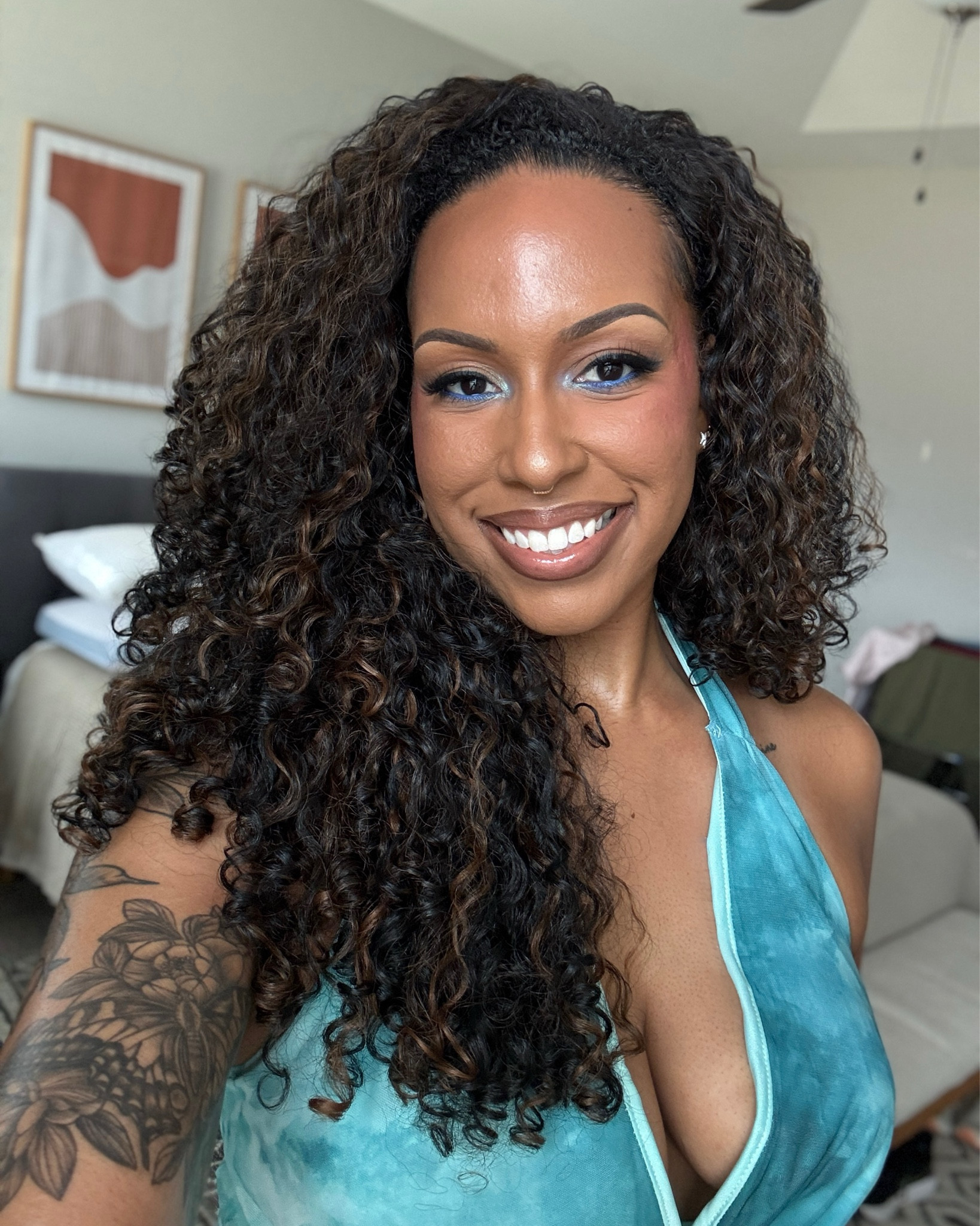 makeup look for siren/mermaid themed bday party I went to 🧜🏽‍♀️🌊🐬

#LTKBeauty #LTKTall #LTKStyleTip