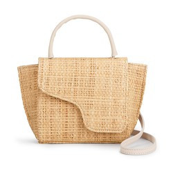 Montalcino Raffia/Leather Mini handbag - ATP ATELIER | 24S (APAC/EU)