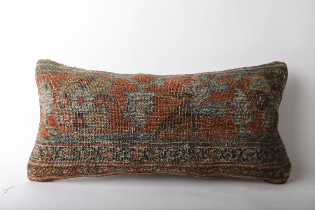 Kilim Lumbar Pillow, 12x24 Kilim Pillow Cover, Turkish Pillow Cushion Cover, Decorative Kilim Pil... | Etsy (US)