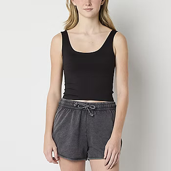 Arizona Womens Scoop Neck Sleeveless Juniors Tank Top | JCPenney