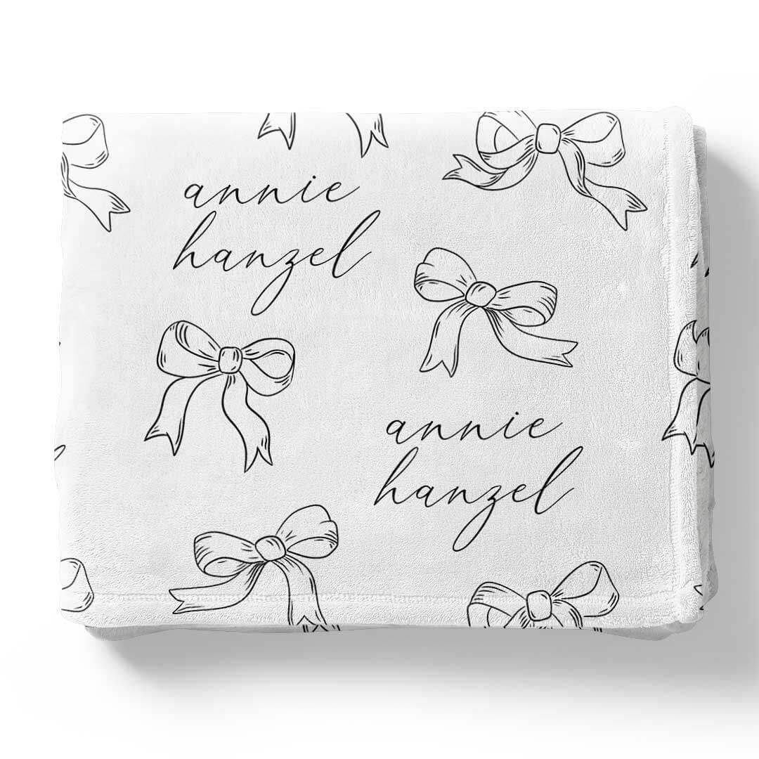 Coquette Cutie Personalized Kids Blanket | CL x Emily Travis | Caden Lane