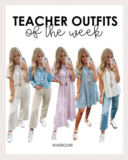 Teacher outfits of the week for mid May!!

| teacher outfits | teacher fashion | spring outfits | work outfits 

#LTKWorkwear #LTKFindsUnder50 #LTKFindsUnder100