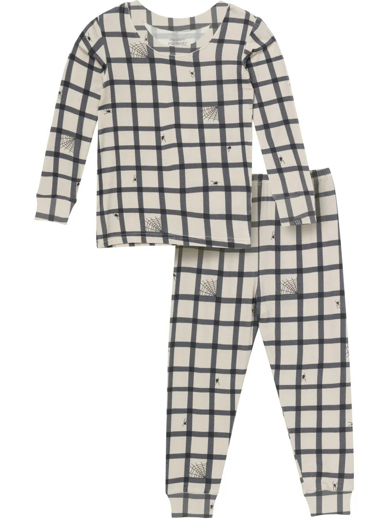 Modern Moments by Gerber Gender Neutral Tight Fitting Halloween Pajama Set, 2-Piece, Sizes 6 - 12 | Walmart (US)