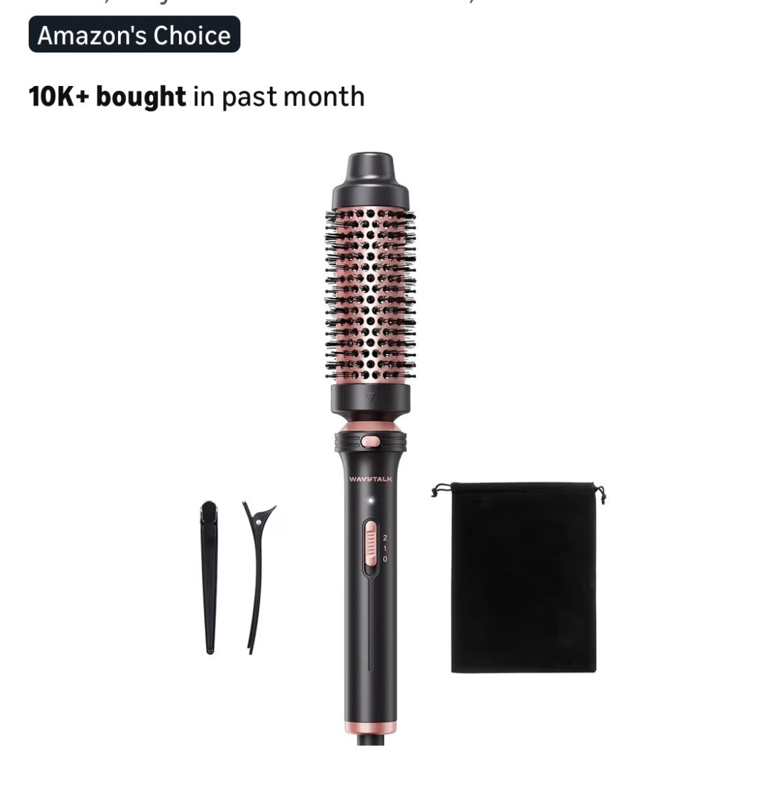 Wavytalk Updated Version Thermal Brush, 1.5 Inch Negative Ion Blowout Express Thermal Round Brush Creates Salon-Quality Blowouts, lonic Frizz Reduction 

#LTKSaleAlert #LTKBeauty #LTKgrwm