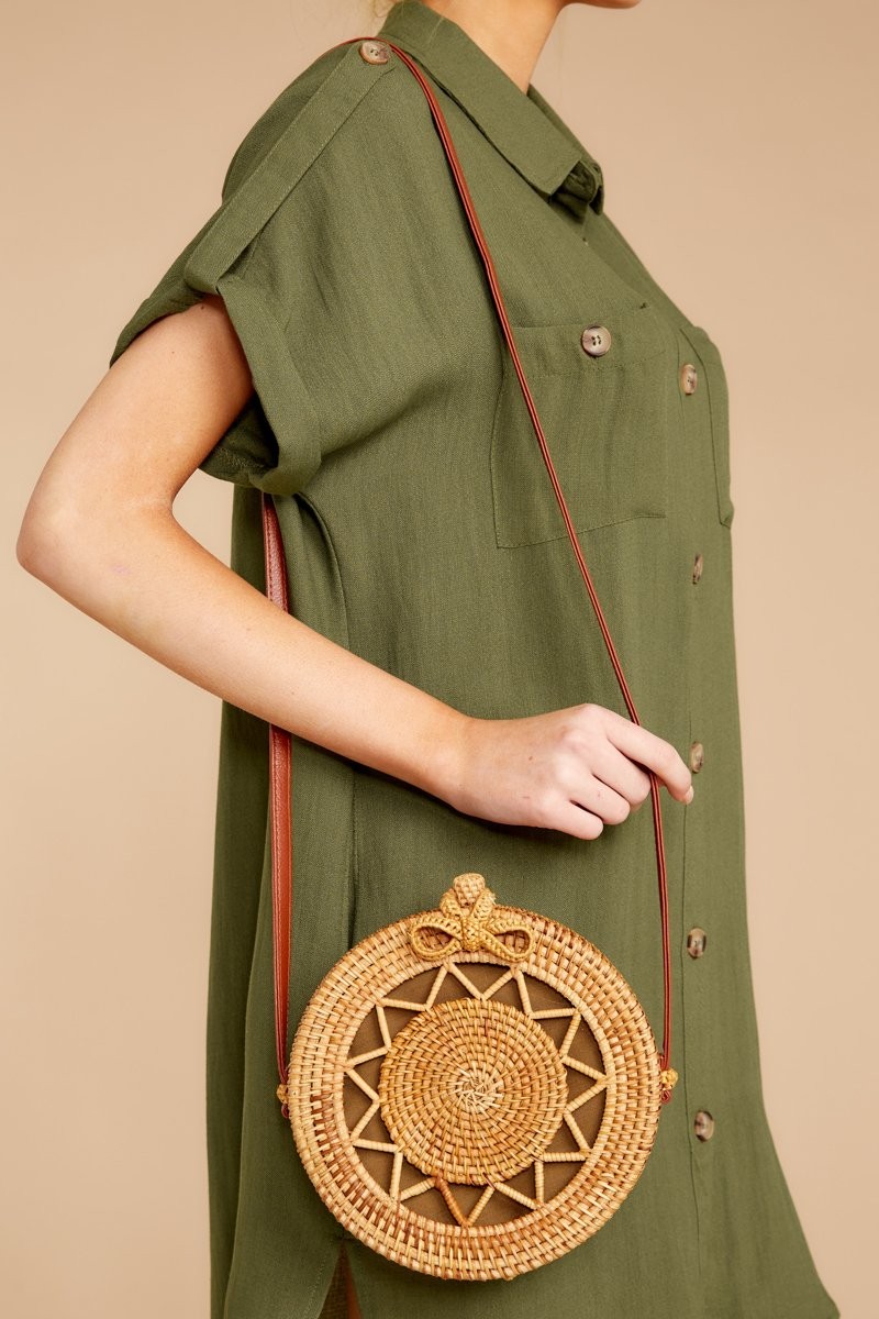 Love More Round Bag | Red Dress 