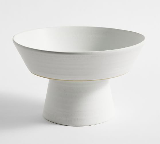 Larkin Stoneware Footed Serving Bowl | Pottery Barn (US)
