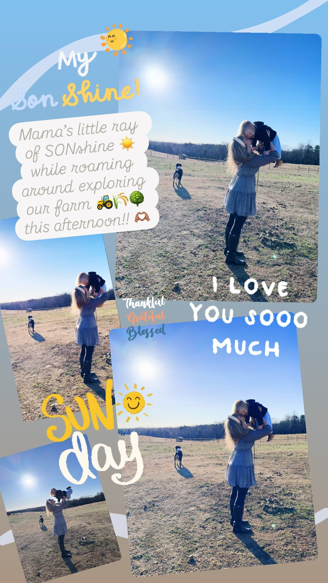 Mama’s little ray of SONshine ☀️ while roaming around exploring our farm 🚜🌾🌳 this afternoon!! 🫶🏽

#LTKmomlife