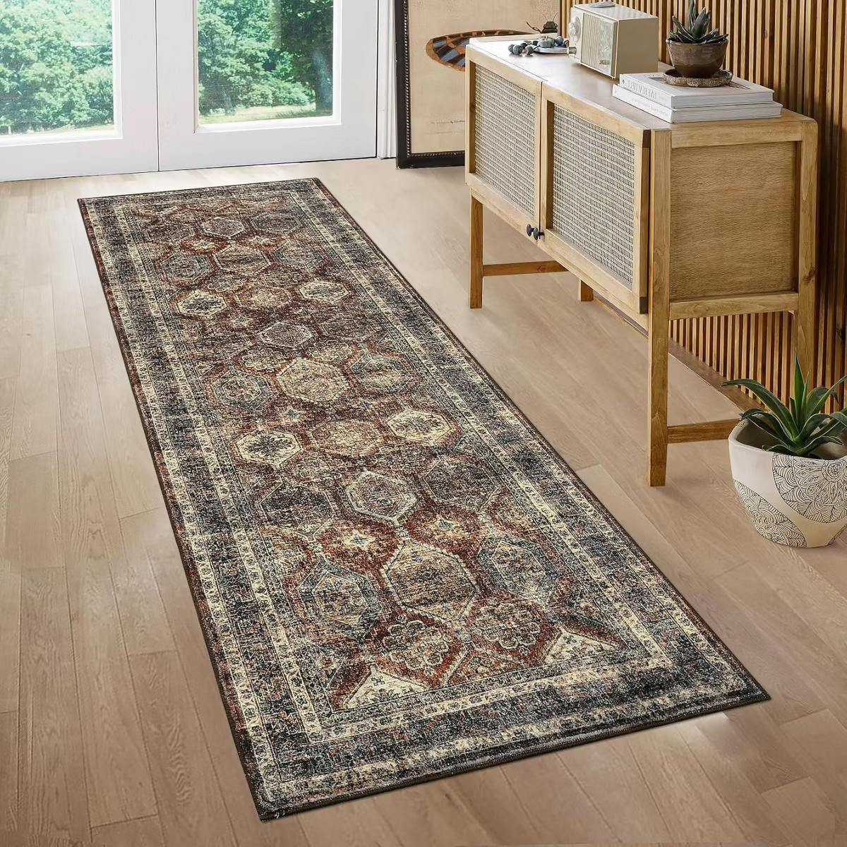 Geometry Living Room Printed Area Rug Easy | Target