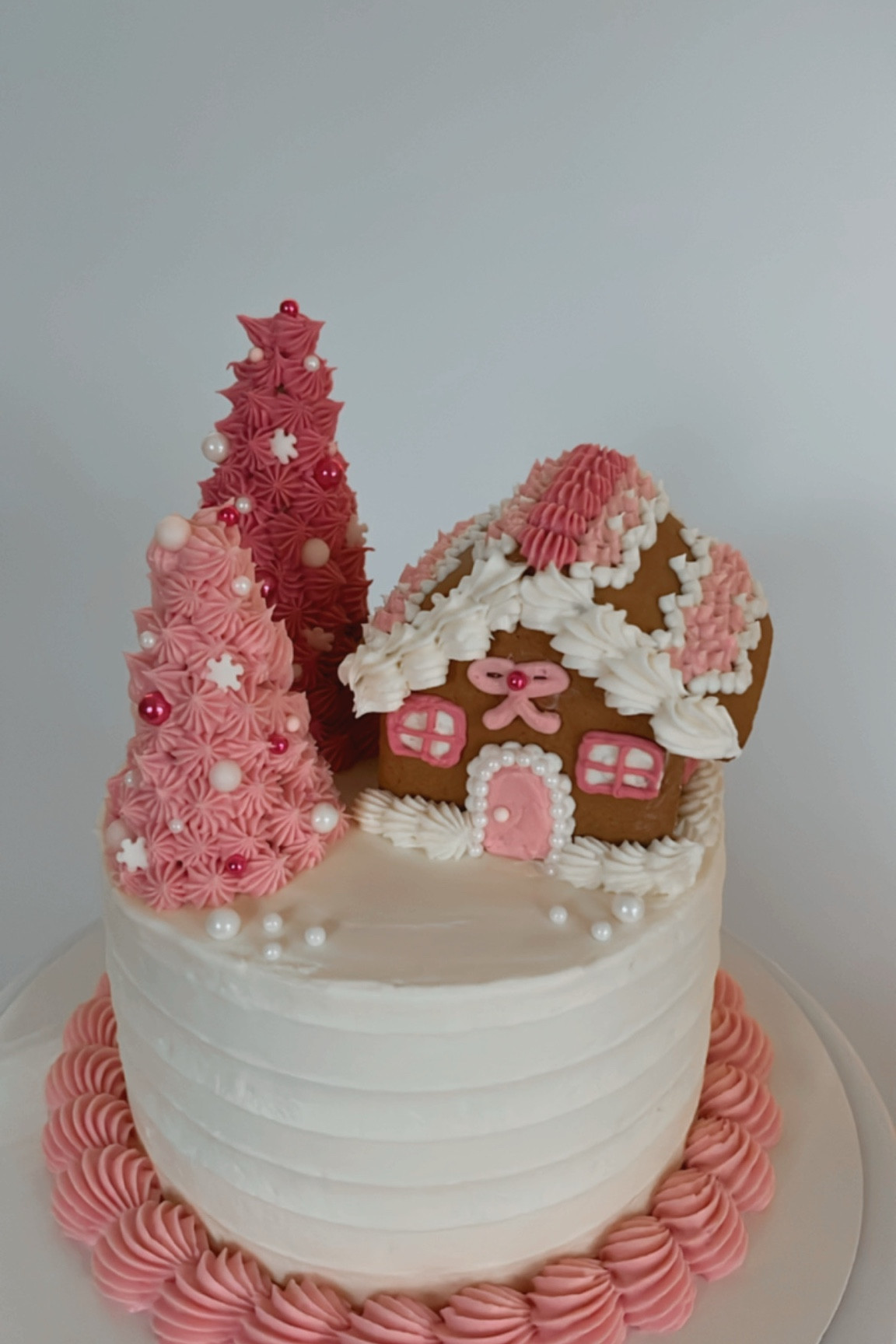 Pink winter wonderland village 

#LTKSeasonal #LTKFamily #LTKHoliday