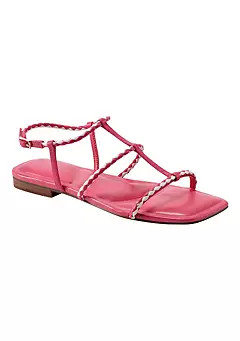 Marc Fisher LTD Maze Square Toe Flat strappy Sandals | Belk