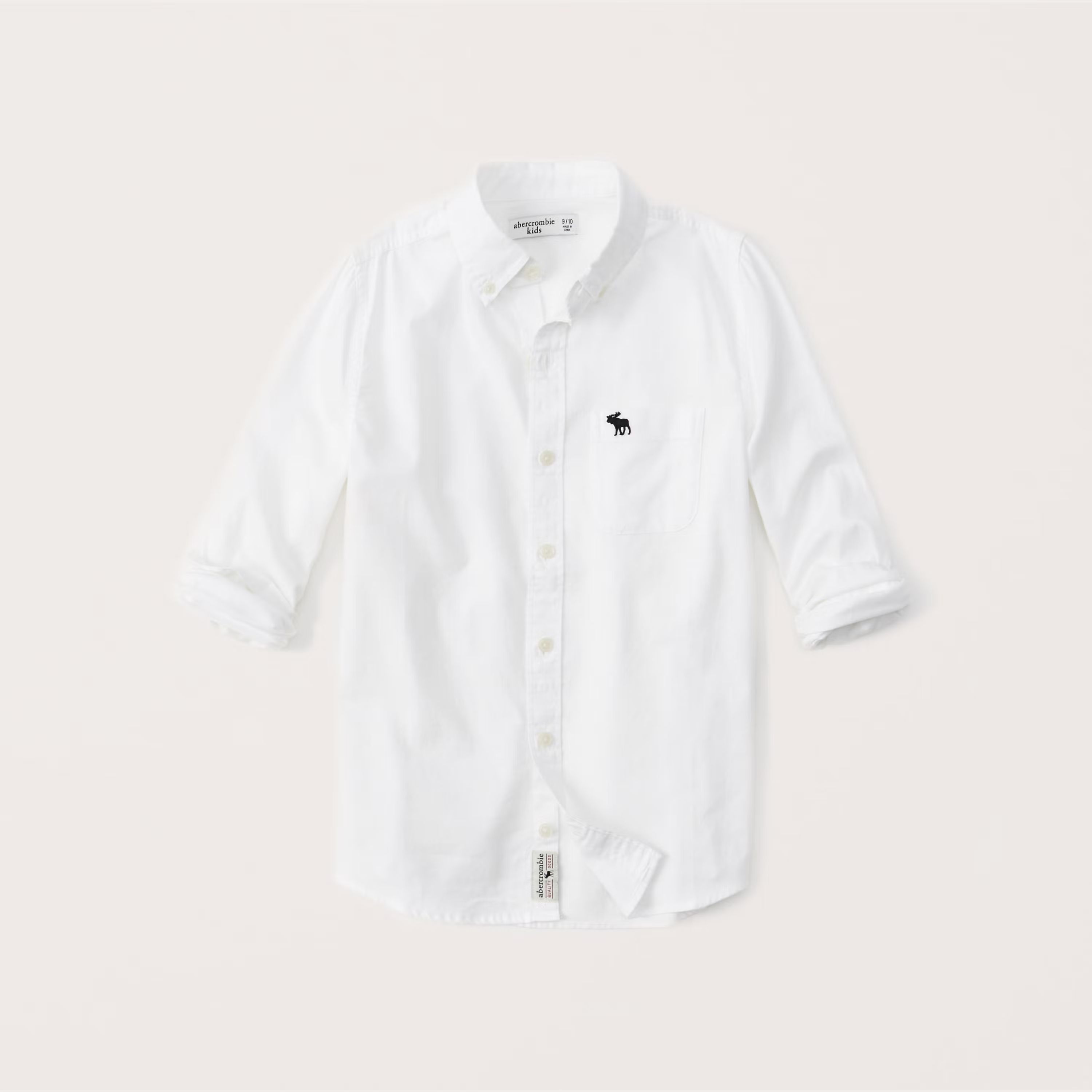 long-sleeve preppy shirt | Abercrombie & Fitch (US)