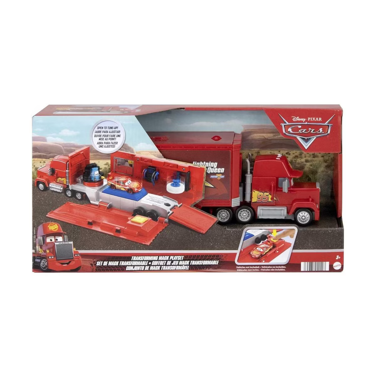Disney Pixar Cars Transforming Mack Playset, 2-in-1 toy Truck & Tune-Up Station | Target
