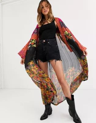 Free People The Young Love patchwork print kimono jacket | ASOS IE