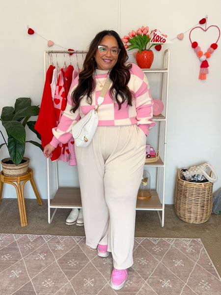 Day 4 of 14 Days of Valentines Outfit Inspo 💝 
Sweater - XL
Pants- From Cider wearing the 1X linked on stories 


#LTKstyletip #LTKplussize #LTKfindsunder50