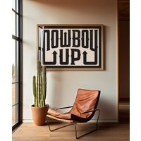 Cowboy Up Typography Art Print, Western Wall Decor, Southwestern Art, Ranch Rodeo, Country Rustic Prints, Cowgirl Nursery, Large Format | Etsy (US)