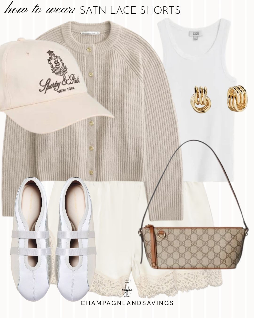Satin lace shorts outfit

#LTKootd