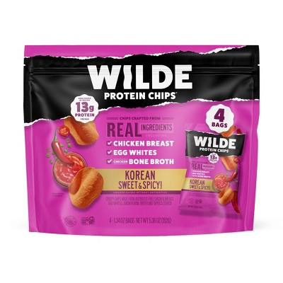 WILDE 13g Protein Chips - Korean Sweet & Spicy - 4ct | Target