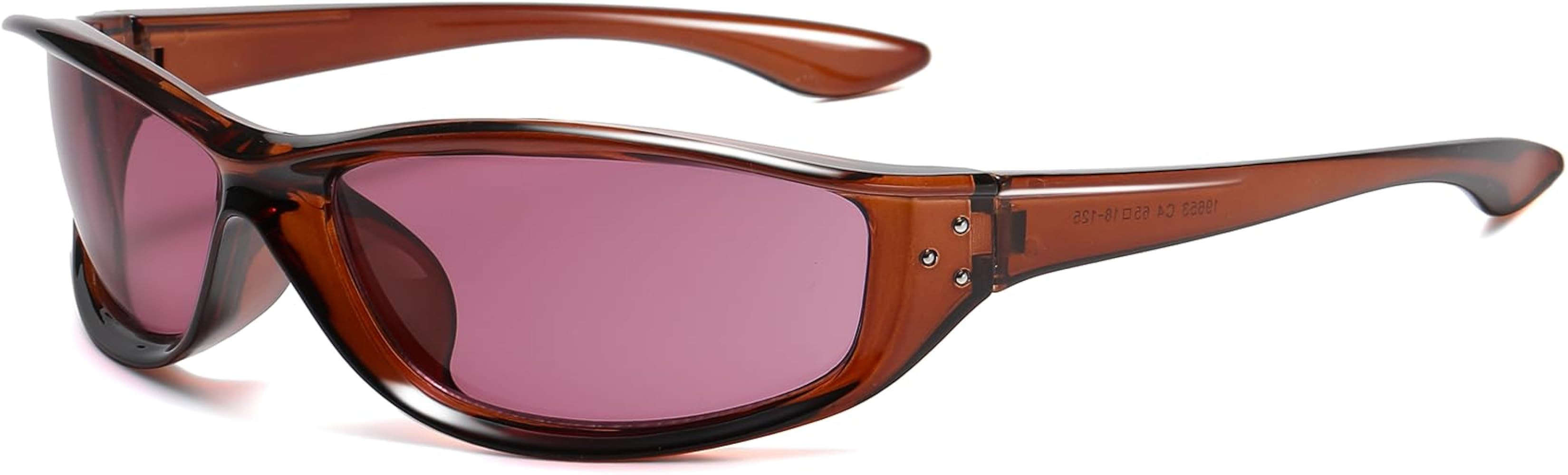 Trendy Y2K Sunglasses Womens Mens Wrap Around Sports Sun Glasses 90s Ladies Shades UV400 Protecti... | Amazon (US)