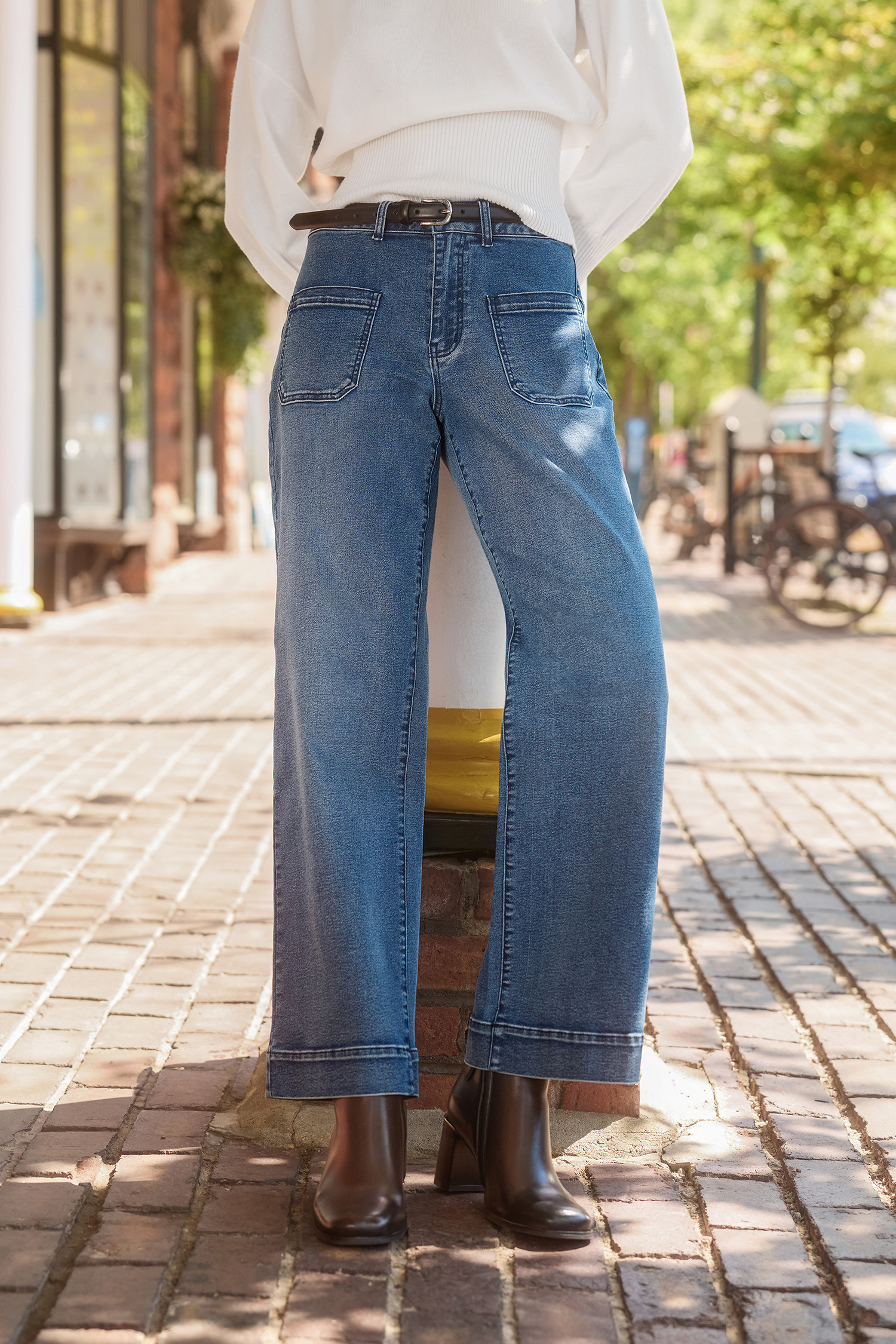 Fireside Plans Dark Wash Jeans - L | Cupshe US