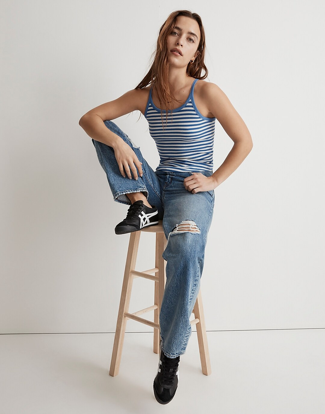 Brightside '90s Tank in Stripe | Madewell