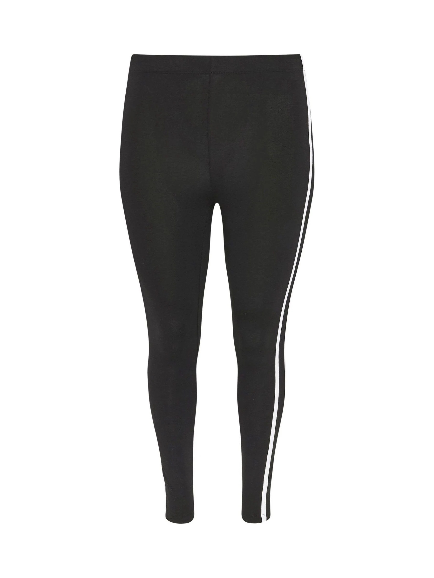 Yours Curve Yours Curve Black Side Stripe Leggings | Next US