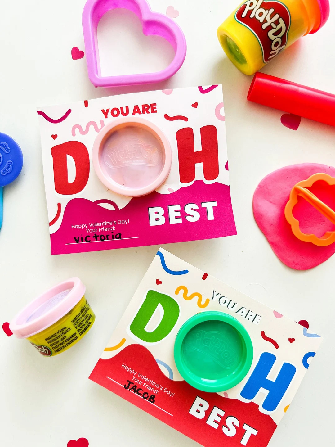 Play Doh Valentine, school valentine, classroom valentine, cute valentine, printable, no candy va... | Etsy (US)