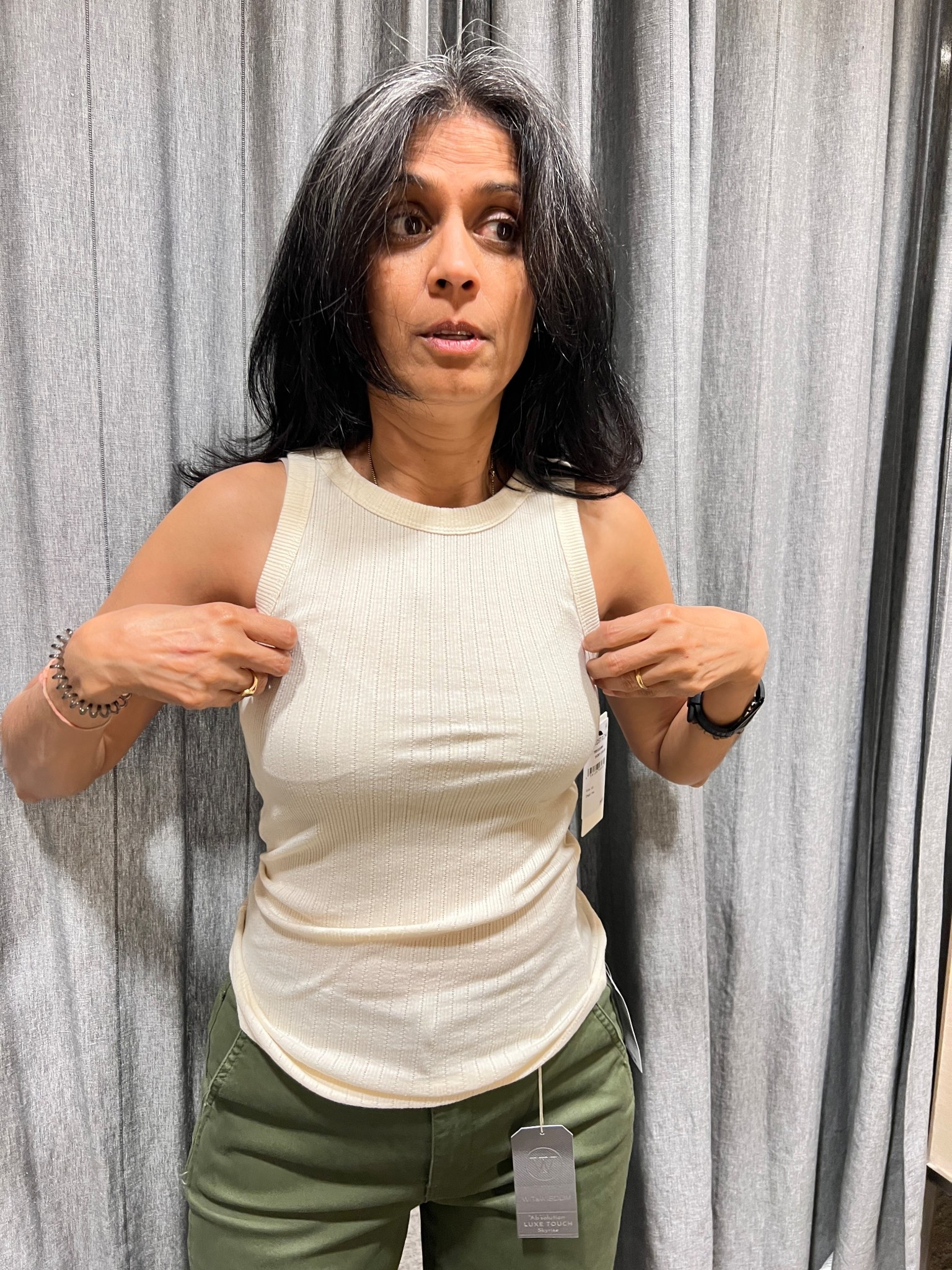 A thin tank is a perfect layering element. This one is a reasonable price and comes in 8 colors

#LTKSeasonal #LTKSummerEdit #LTKStyleTip