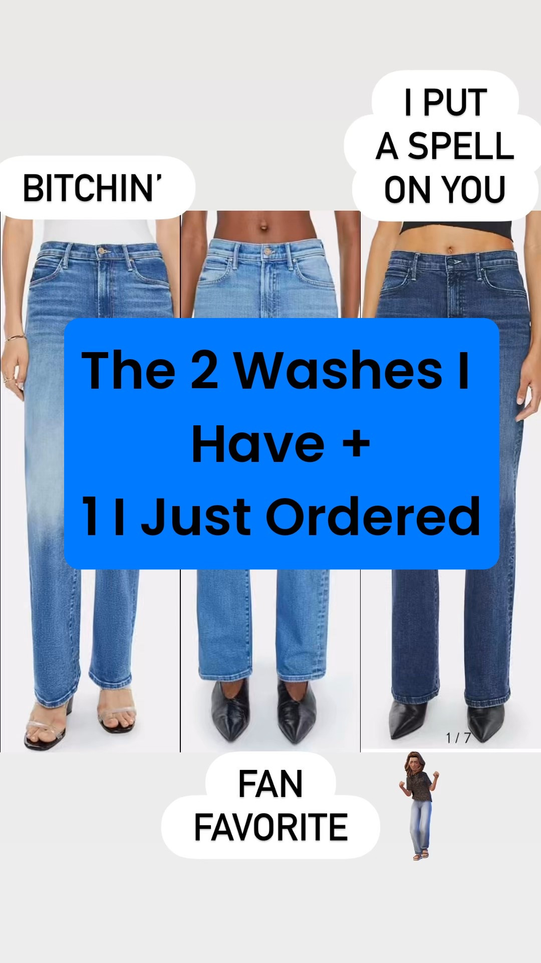 I purchased Fan Favorite
Then, added Bitchin’ last week and I’ve already worn them 3 times.
Just ordered I Put a Spell on You, too.

These are the straight leg jeans I’ve been looking for the past year+. Oh, I also have the flood version in one wash.

#LTKOver40 #LTKootd #LTKgrwm