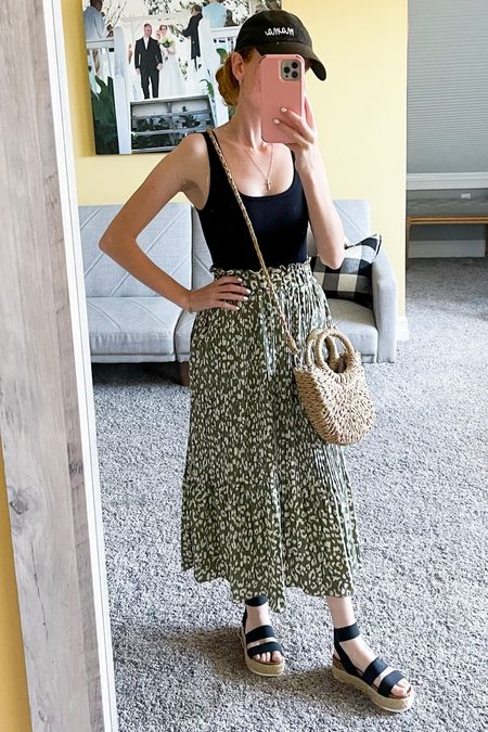 Brunch outfit with the fam! Black bodysuit paired with green dotted skirt, wedges, crossbody bag, and hat.

Wearing size small in ribbed bodysuits (fit tts but really hug your body!), size xsmall in green skirt (love the way it fits on my hourglass figure). 

Walmart, target, old navy, tj maxx, under 50, under 25, daily deals, 5 stars, amazon finds, amazon deals, daily deals, deal of the day, dotd, polka dots, clothing sale, Sale alert, XS petite, petite hourglass, prime day deals, amazon dresses 

💕Follow for more daily deals, home decor, and style inspiration 💕

#LTKunder50 #LTKsalealert #LTKxPrimeDay