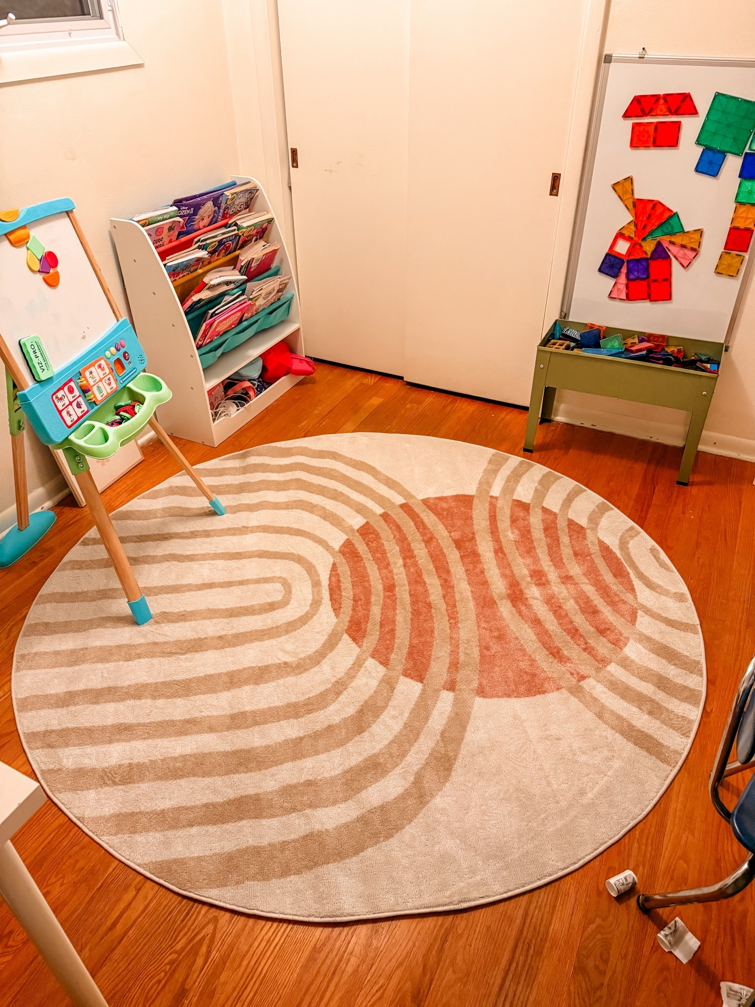 I love this round rug for the girls’ craft room! It’s the perfect size and such a fun pattern  

#LTKSaleAlert #LTKHome #LTKFamily