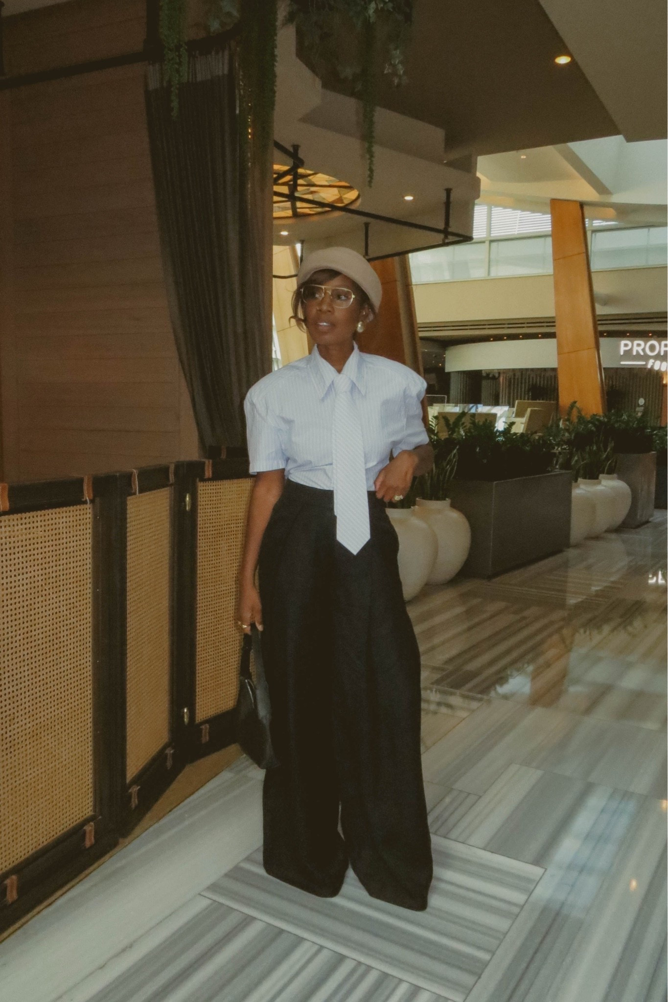 Loving these wide leg pants and shoulder pad top I wore in Vegas

#LTKdayinmylife #LTKgrwm #LTKootd