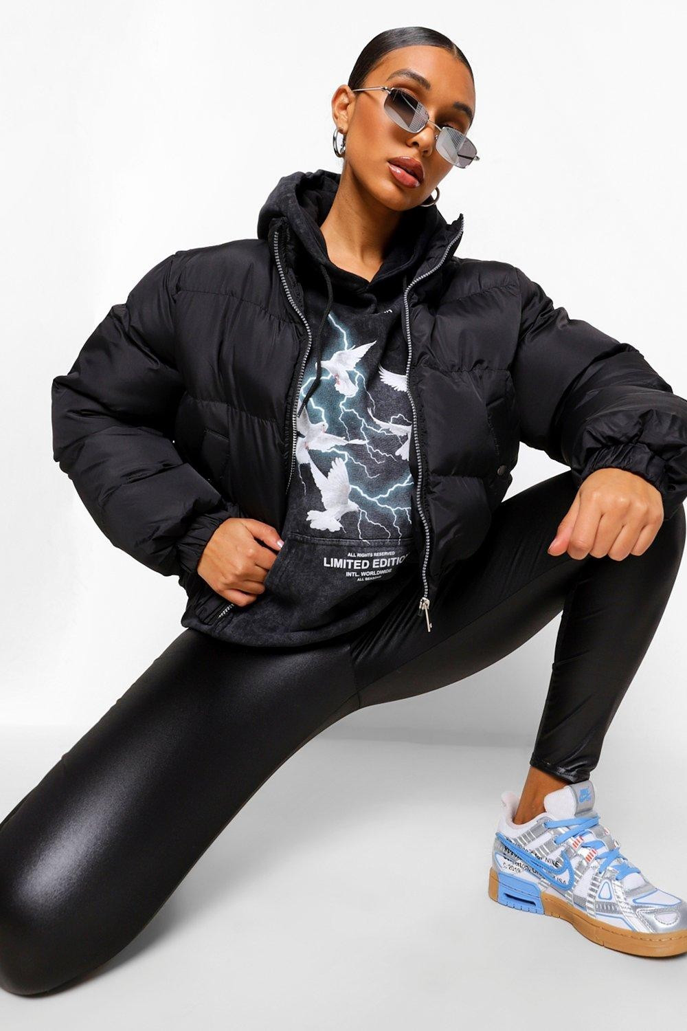 High Waist Wet Look Leggings | Boohoo.com (UK & IE)