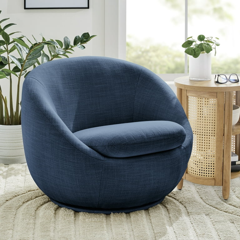 Better Homes & Gardens Mira Swivel Chair, Indigo | Walmart (US)