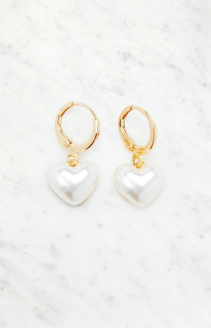 Pearl Hoop Earrings | PacSun