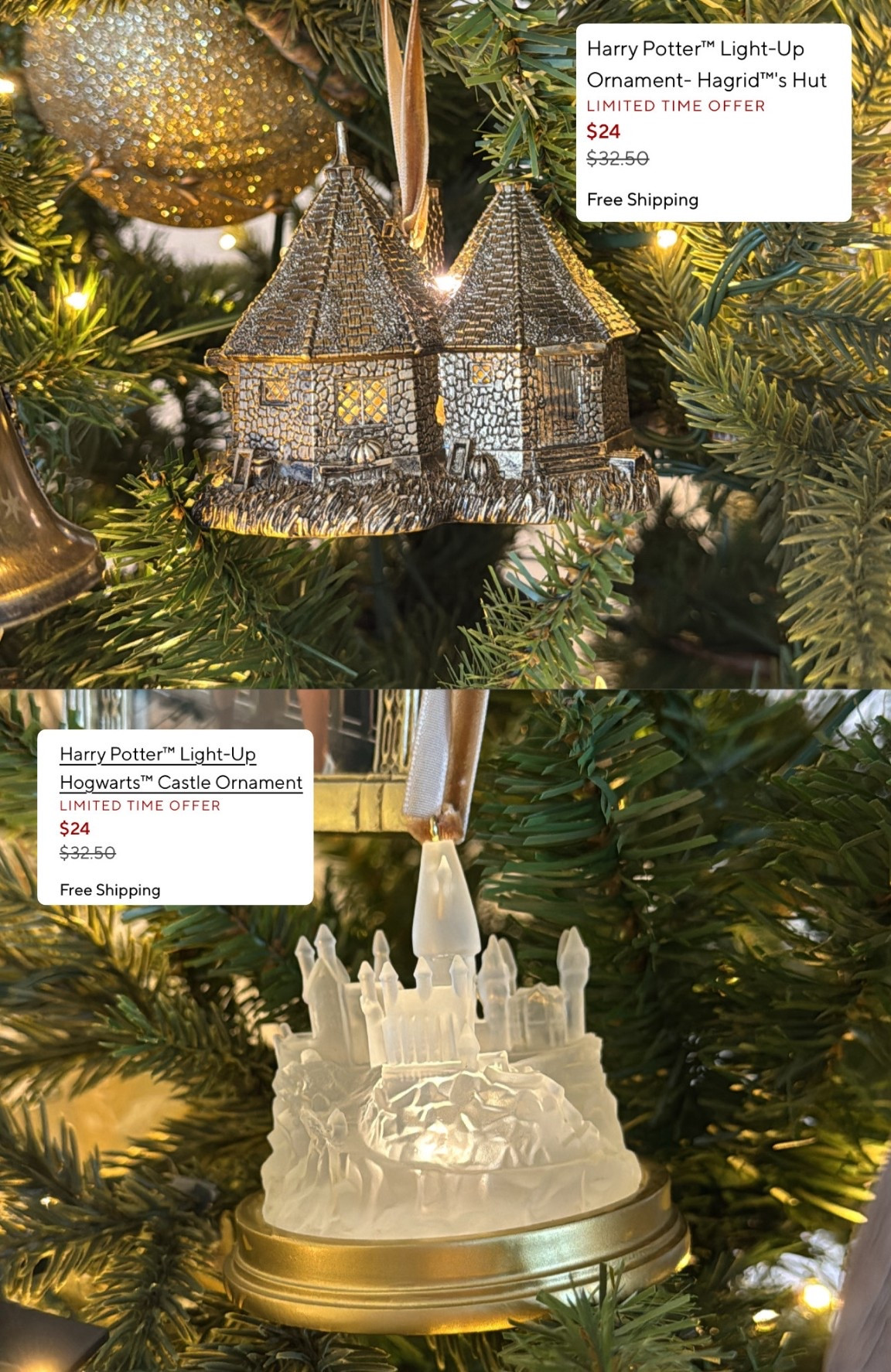 Harry Potter ornaments ON SALE 🚨

#LTKHoliday #LTKGiftGuide #LTKSaleAlert