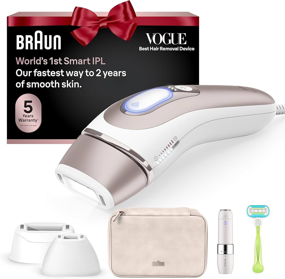 Braun Smart IPL, Vogue’s Best Hair Removal Device, Skin i·Expert Pro 7: at Home Laser Hair Rem... | Amazon (US)