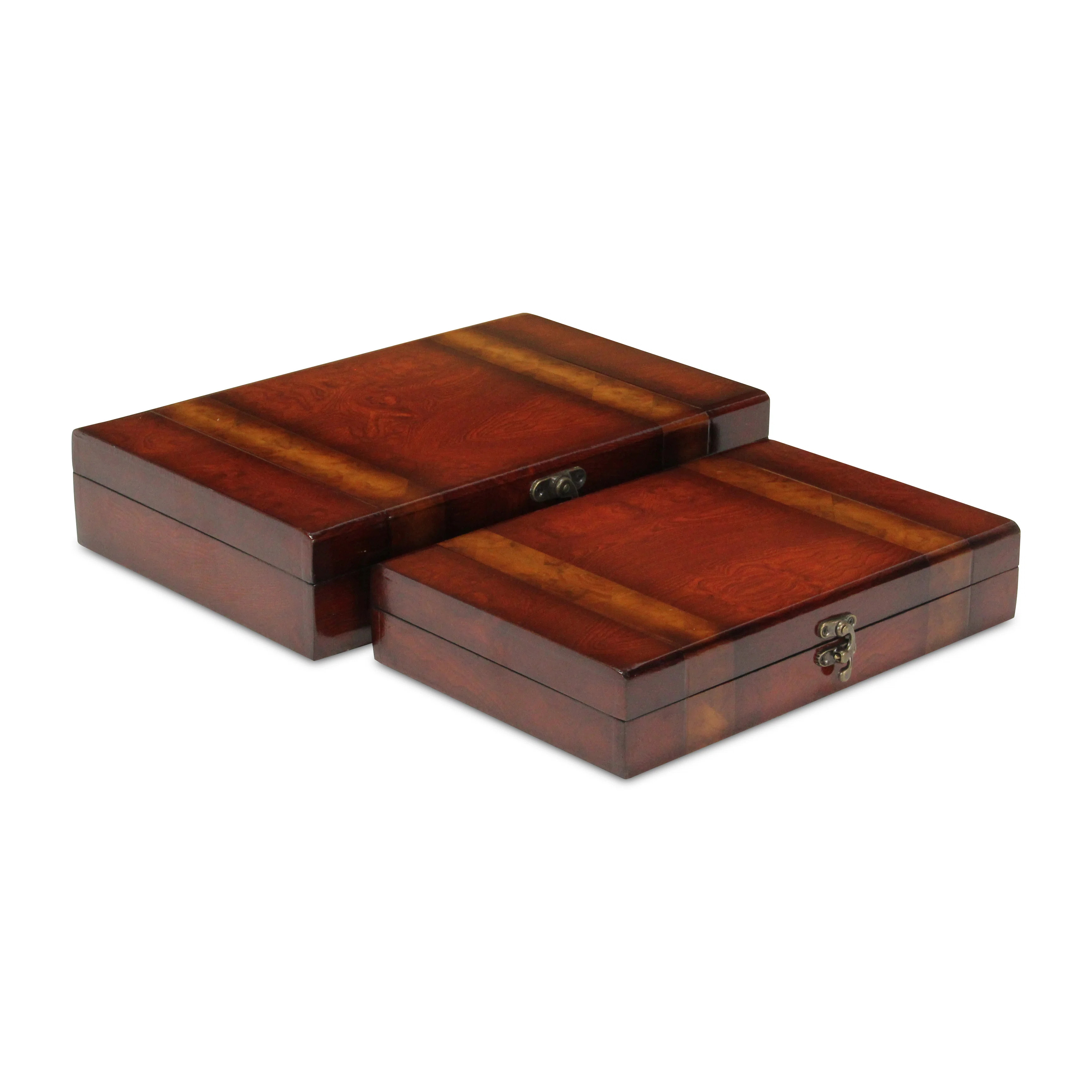 Tahsin 2 Piece Lacquer Decorative Box Set | Wayfair North America