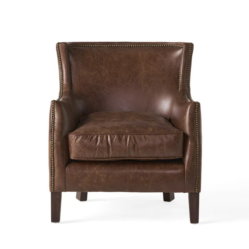 Darby Home Co Colyer 32" Wide Genuine Leather Armchair & Reviews | Wayfair | Wayfair North America