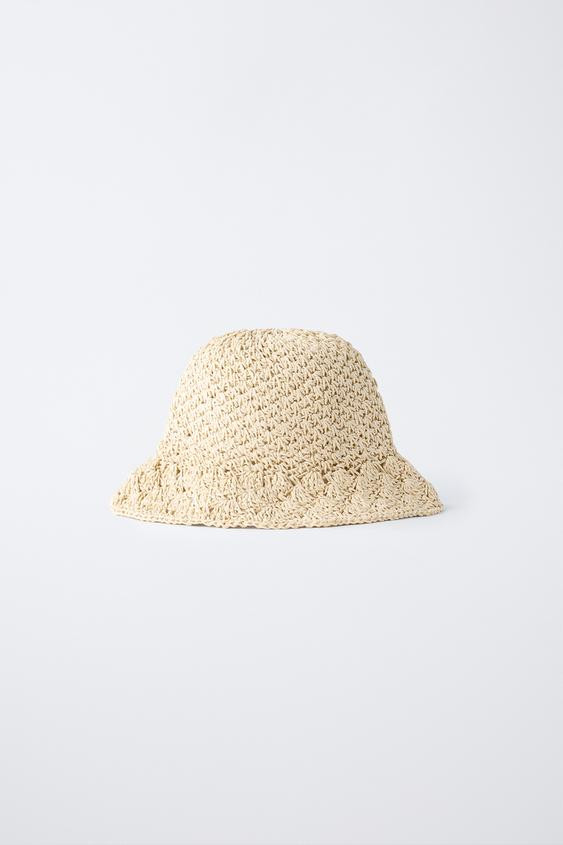RAFFIA EFFECT HAT | Zara US
