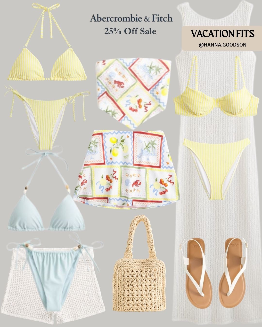 Spring color crush! Abercrombie’s 25% OFF sale has vibrant citrus hues, tropical prints, and breezy linen sets — perfect for pool days or sunset strolls. Mix and match bikinis, maxi dresses, and raffia bags! Shop my LTK for instant vacay glow. 

#LTKSaleAlert #LTKunder50 #LTKStyleTip #TropicCoreVibes #AbercrombieColorWave #SpringTravelEssentials #PoolsideToParadise #SizzlingSummerFit

#LTKStyleTip #LTKSaleAlert #LTKSwim