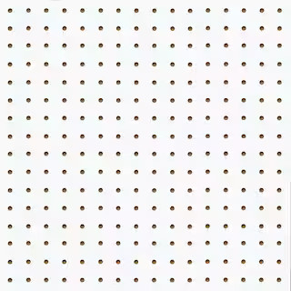Pegboard White Panel (Common: 3/16 in. x 4 ft. x 8 ft.; Actual: 0.155 in. x 47.7 in. x 95.7 in.) ... | The Home Depot